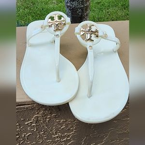 Tory Burch White Mini Miller Jelly Tory Burch Flats